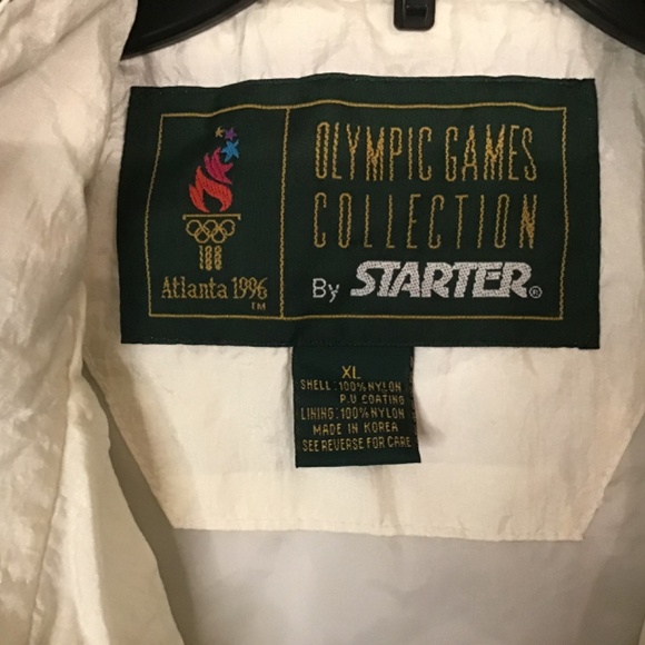 NWOT Vintage 1996 Atlanta Olympic Games Windbreaker XL Hooded Starter Jacket. - Picture 6 of 8